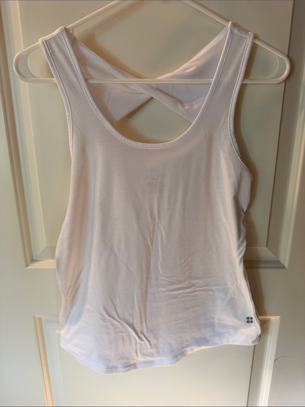 Sweaty Betty White Cross-Back Tank- XXS